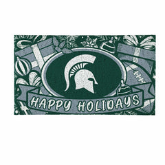 Michigan State University Holiday PVC Mat, 28"x16", Collegiate