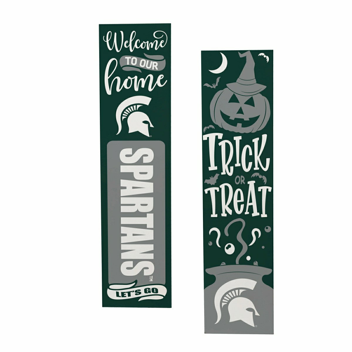47" Double Sided Leaner, Michigan State University, Halloween, Collegiate, Home