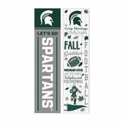 46" Double Sided Leaner, Michigan State University, Fall Seasonal, Collegiate, Home