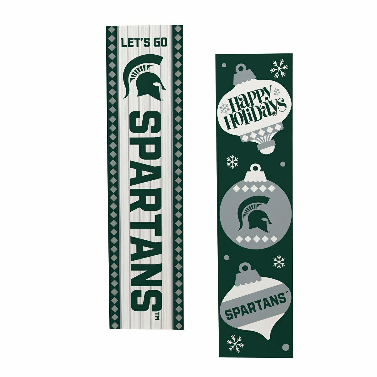 47" Double Sided Leaner, Michigan State University, Christmas, Collegiate, Home