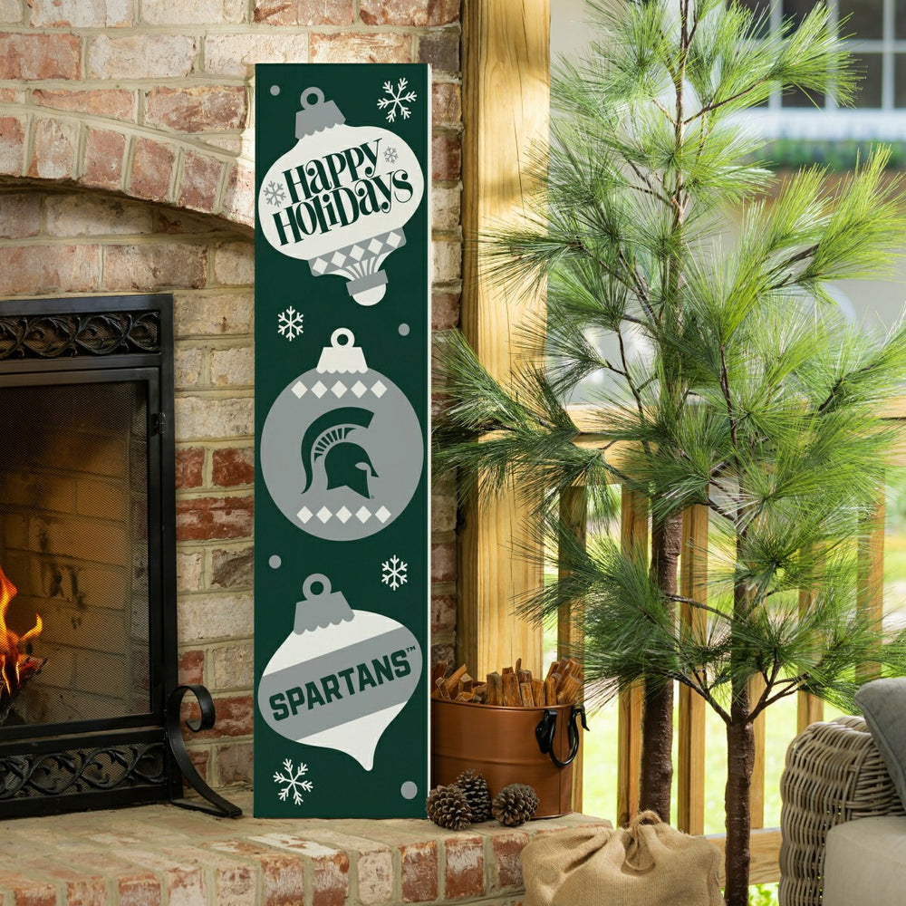 47" Double Sided Leaner, Michigan State University, Christmas, Collegiate, Home