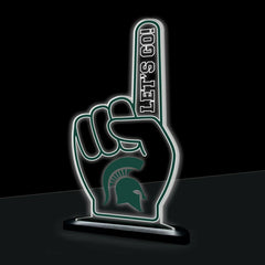 Michigan State University College Foam Finger Desklite LED Decor, Collegiate, Home