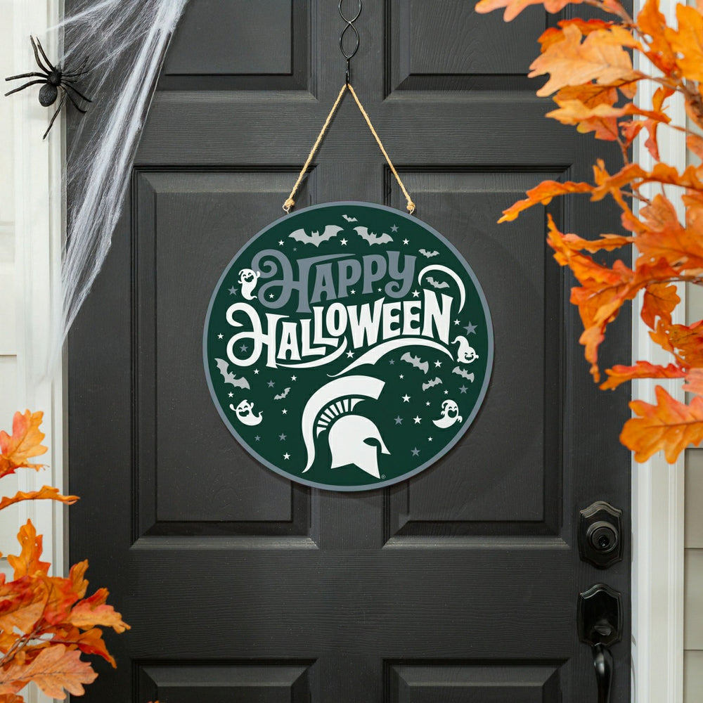 Michigan State University Halloween Round Door Décor with Hanging Rope, Collegiate, Home