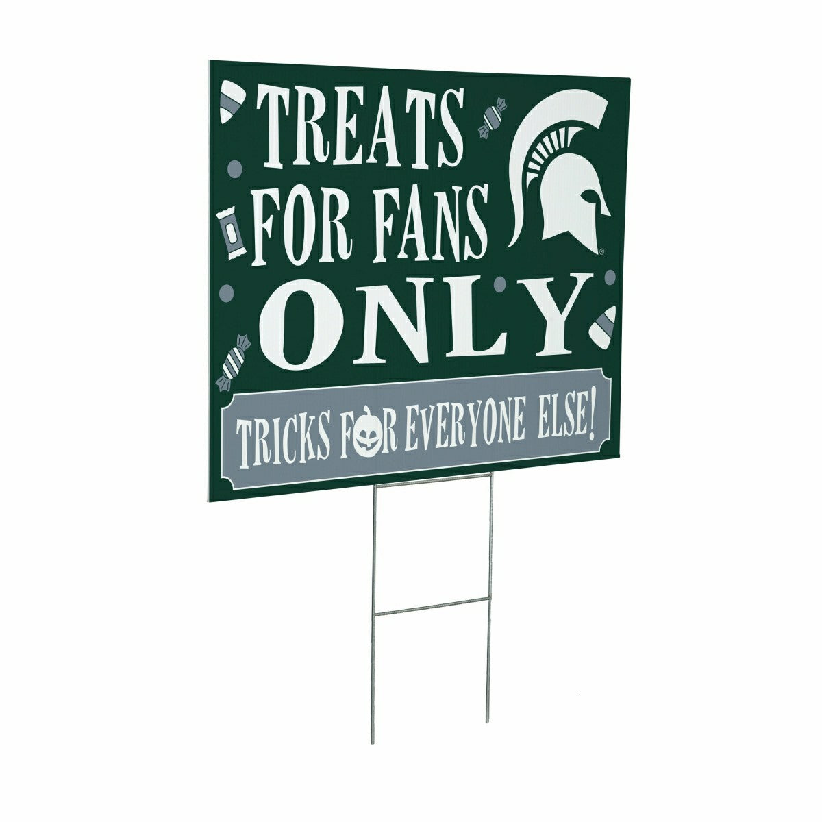 Michigan State University Yard Sign, Halloween Treats for Fans, Collegiate, Home