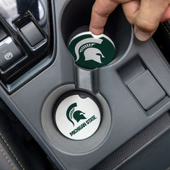 Michigan State University Car Coaster Set, 2pc, Collegiate, Home