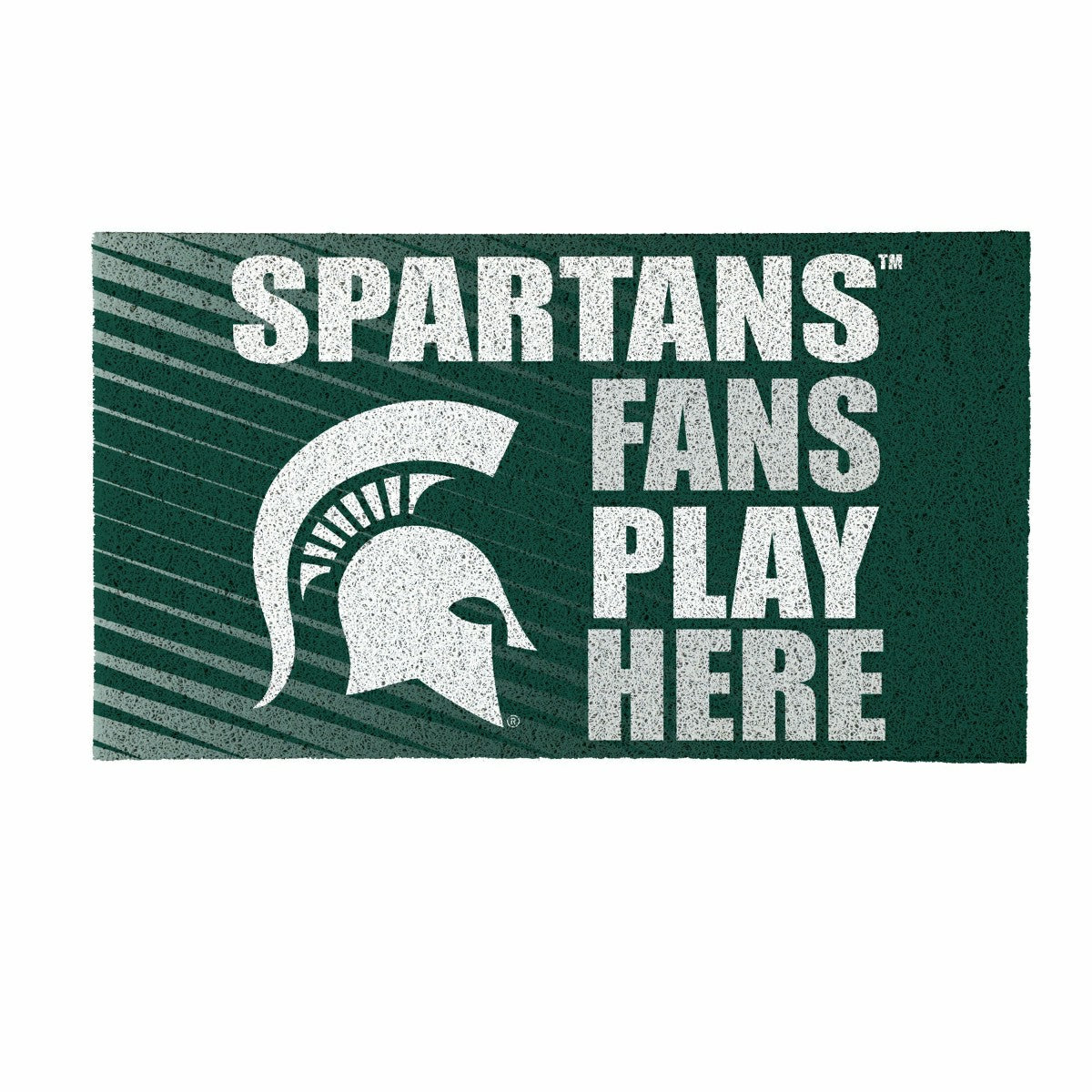 Michigan State University Fan Mat, 28"x16", Collegiate