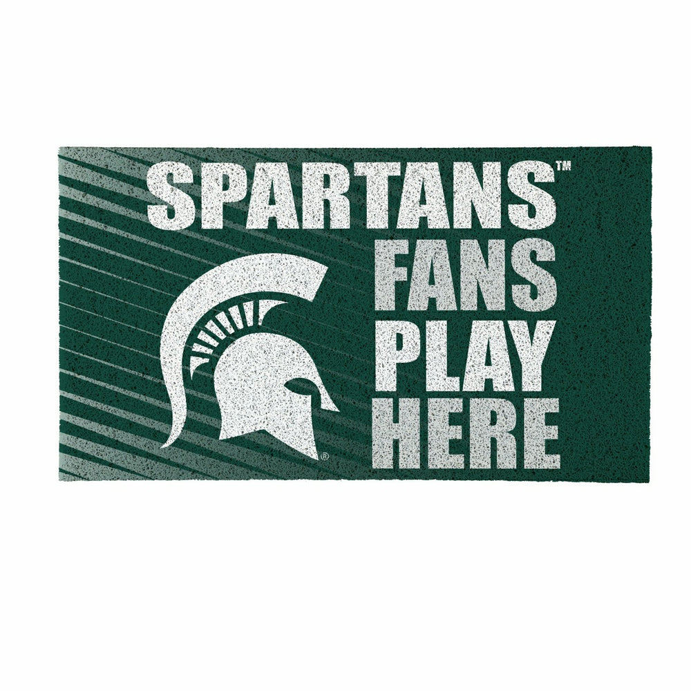Michigan State University Fan Mat, 28"x16", Collegiate
