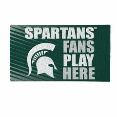 Michigan State University Fan Mat, 28"x16", Collegiate