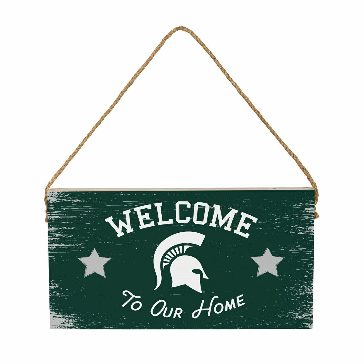 Michigan State University Wood Wall Sign, 6x11, Collegiate, Home