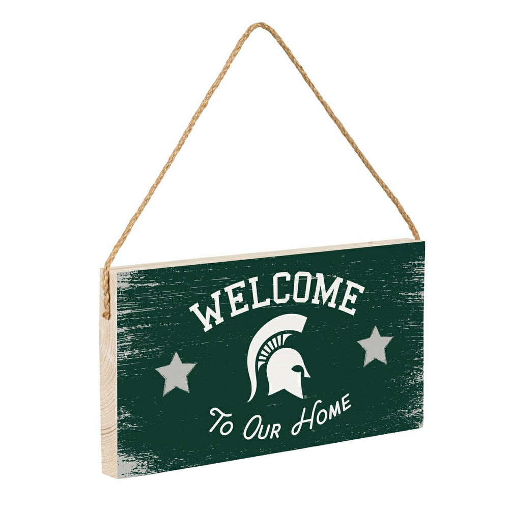 Michigan State University Wood Wall Sign, 6x11, Collegiate, Home