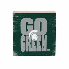 Michigan State University Plock, Down Home Fans, 6x6, Collegiate, Home