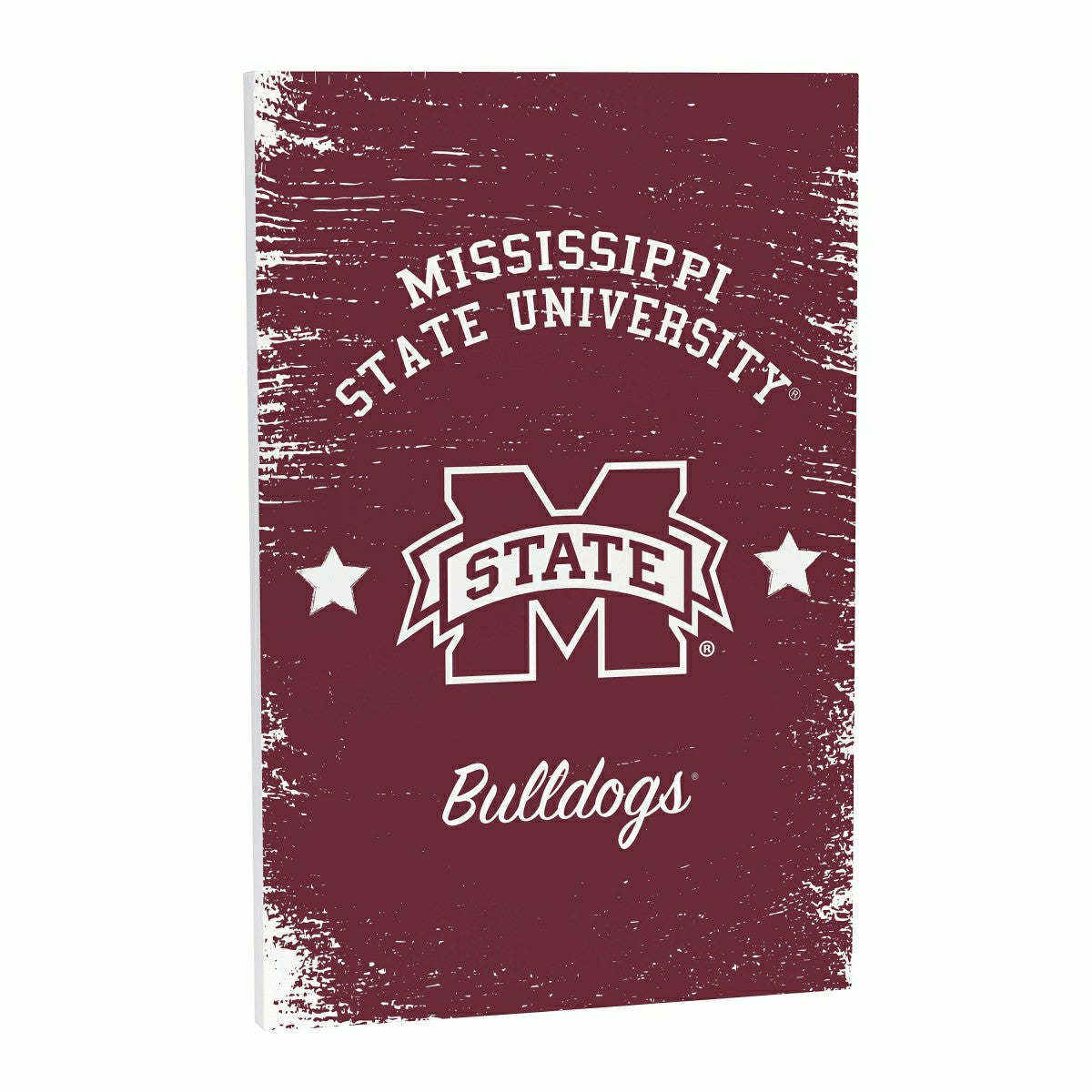 Mississippi State University Wood Wall Sign, 16x24, Collegiate, Home