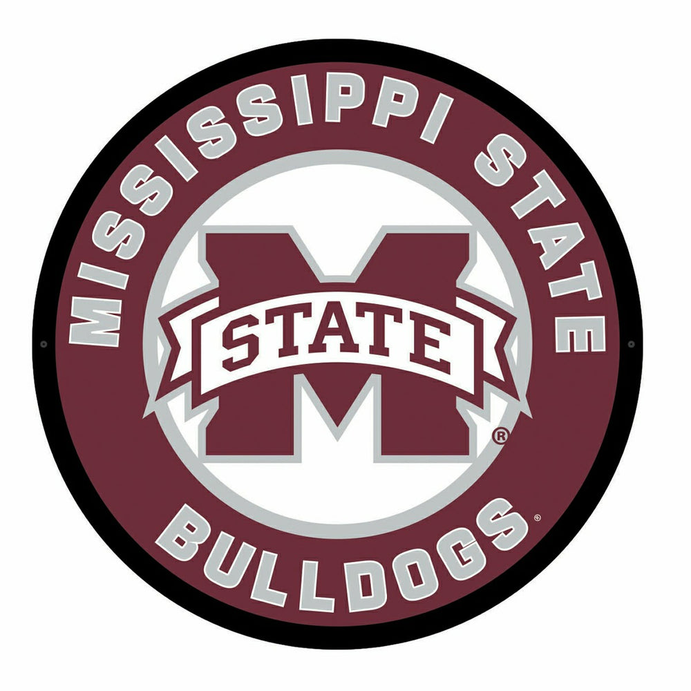 LED Wall Decor, Round, Mississippi State University, Collegiate, Home