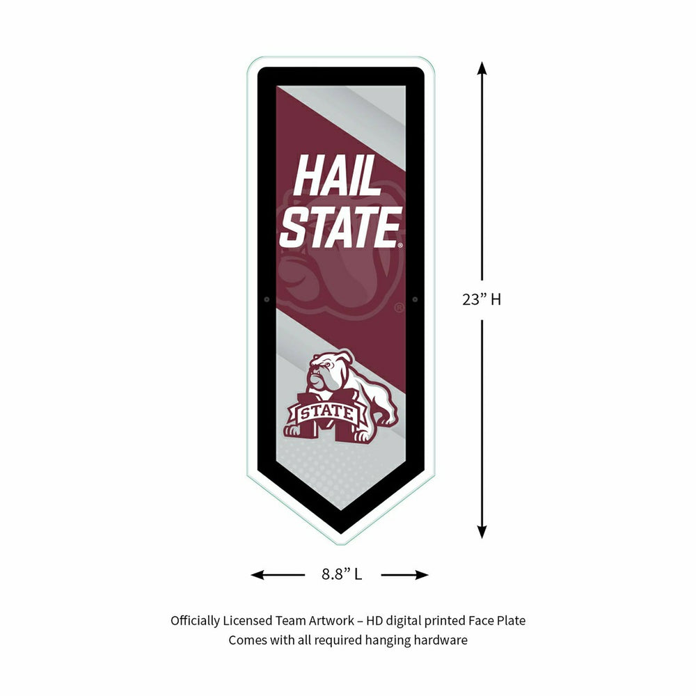 LED Wall Decor, Pennant, Mississippi State University, Collegiate, Home