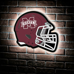 LED Wall Decor, Helmet, Mississippi State University, Collegiate, Home