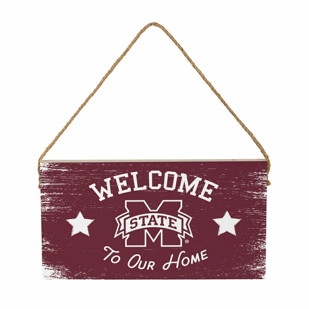 Mississippi State University Wood Wall Sign, 6x11, Collegiate, Home