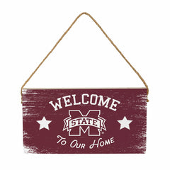 Mississippi State University Wood Wall Sign, 6x11, Collegiate, Home