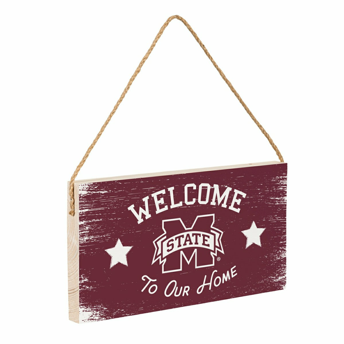Mississippi State University Wood Wall Sign, 6x11, Collegiate, Home
