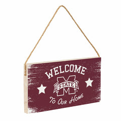 Mississippi State University Wood Wall Sign, 6x11, Collegiate, Home