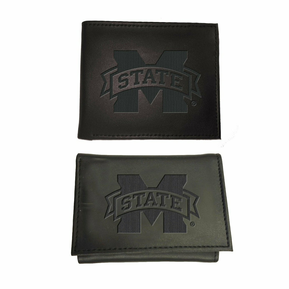 Mississippi State University, Bi-Fold and Tri-Fold Wallet Gift Set, Bl, Collegiate, Home