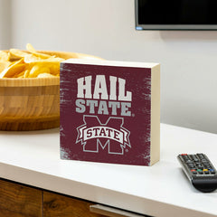Mississippi State University Plock, Down Home Fans, 6x6, Collegiate, Home