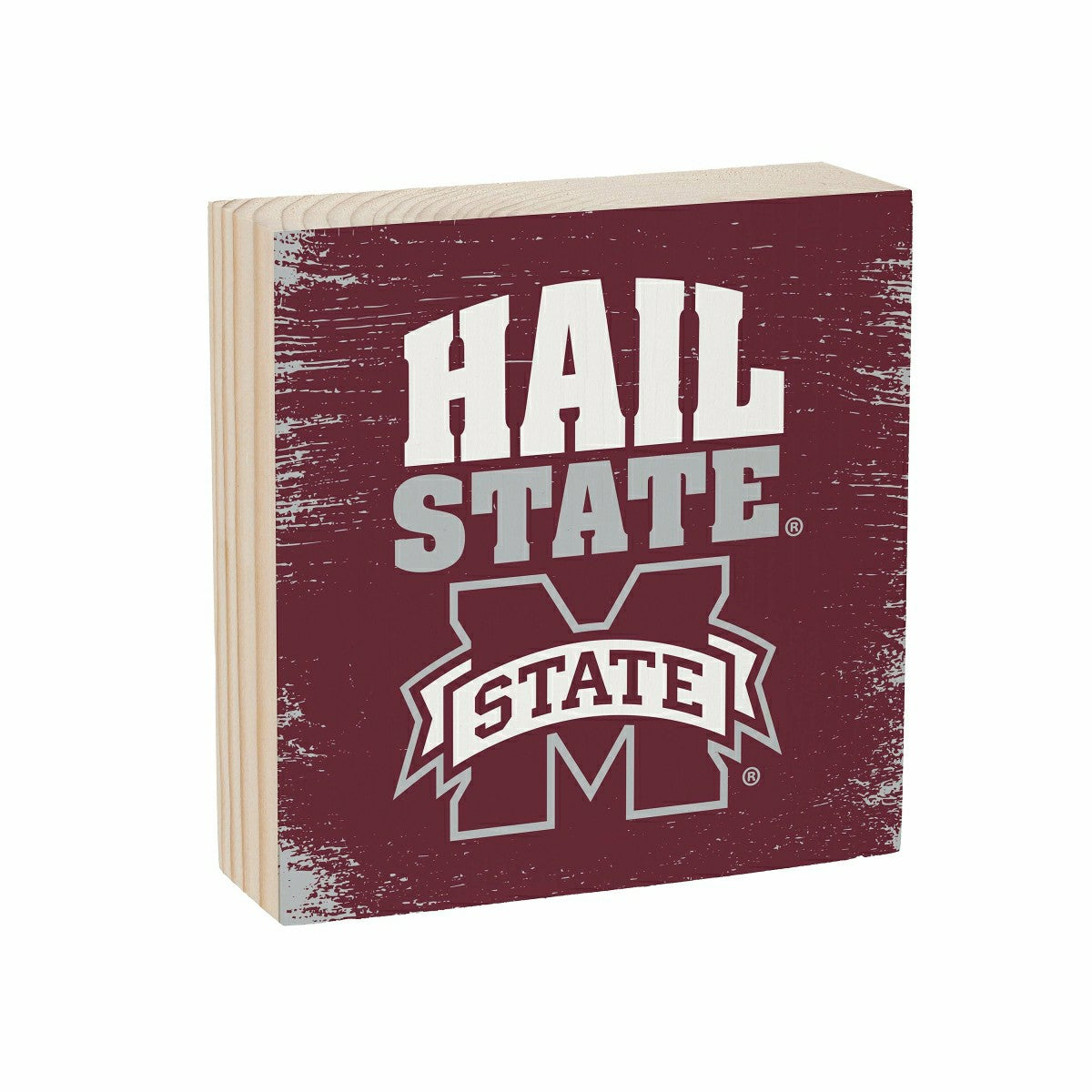 Mississippi State University Plock, Down Home Fans, 6x6, Collegiate, Home