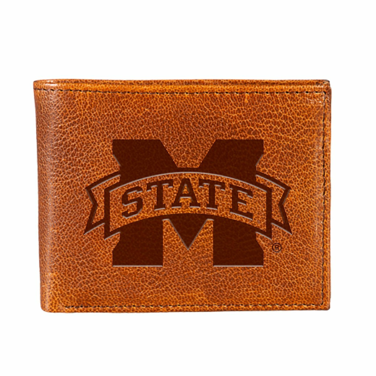 Mississippi State University, Embossed 100% Genuine Tumbled Leather Pa, Collegiate, Home