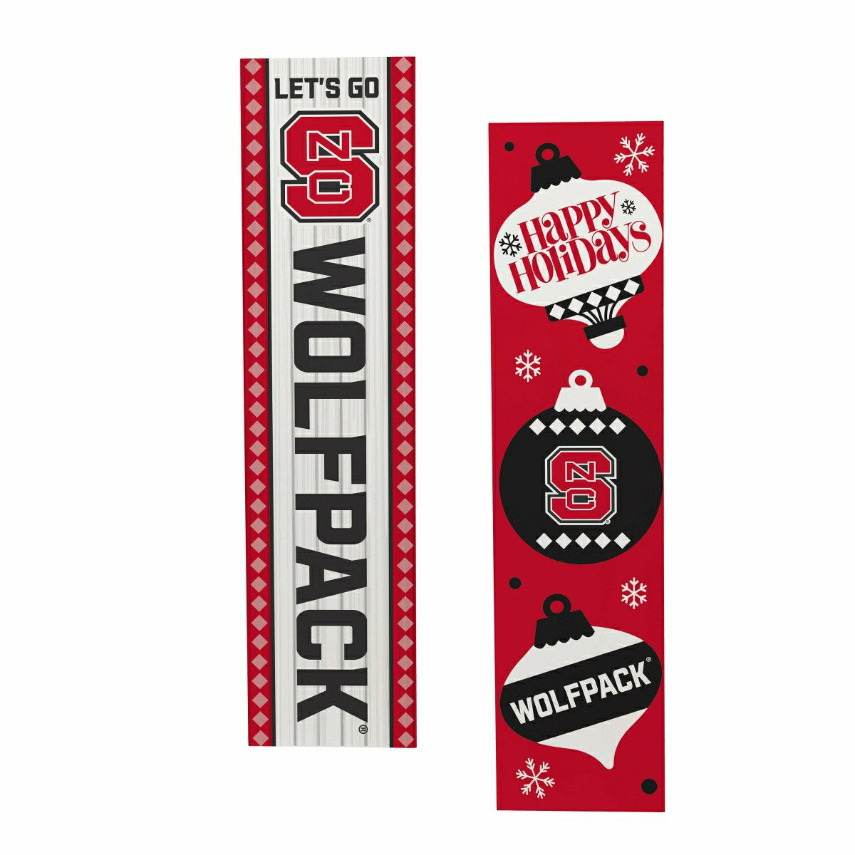 47" Double Sided Leaner, North Carolina State University, Christmas, Collegiate, Home