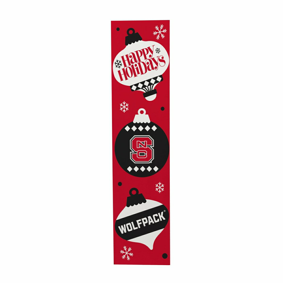 47" Double Sided Leaner, North Carolina State University, Christmas, Collegiate, Home