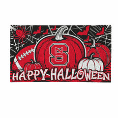 North Carolina State University Halloween PVC Mat, 28"x16", Collegiate