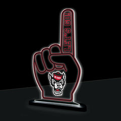 North Carolina State University College Foam Finger Desklite LED Decor, Collegiate, Home