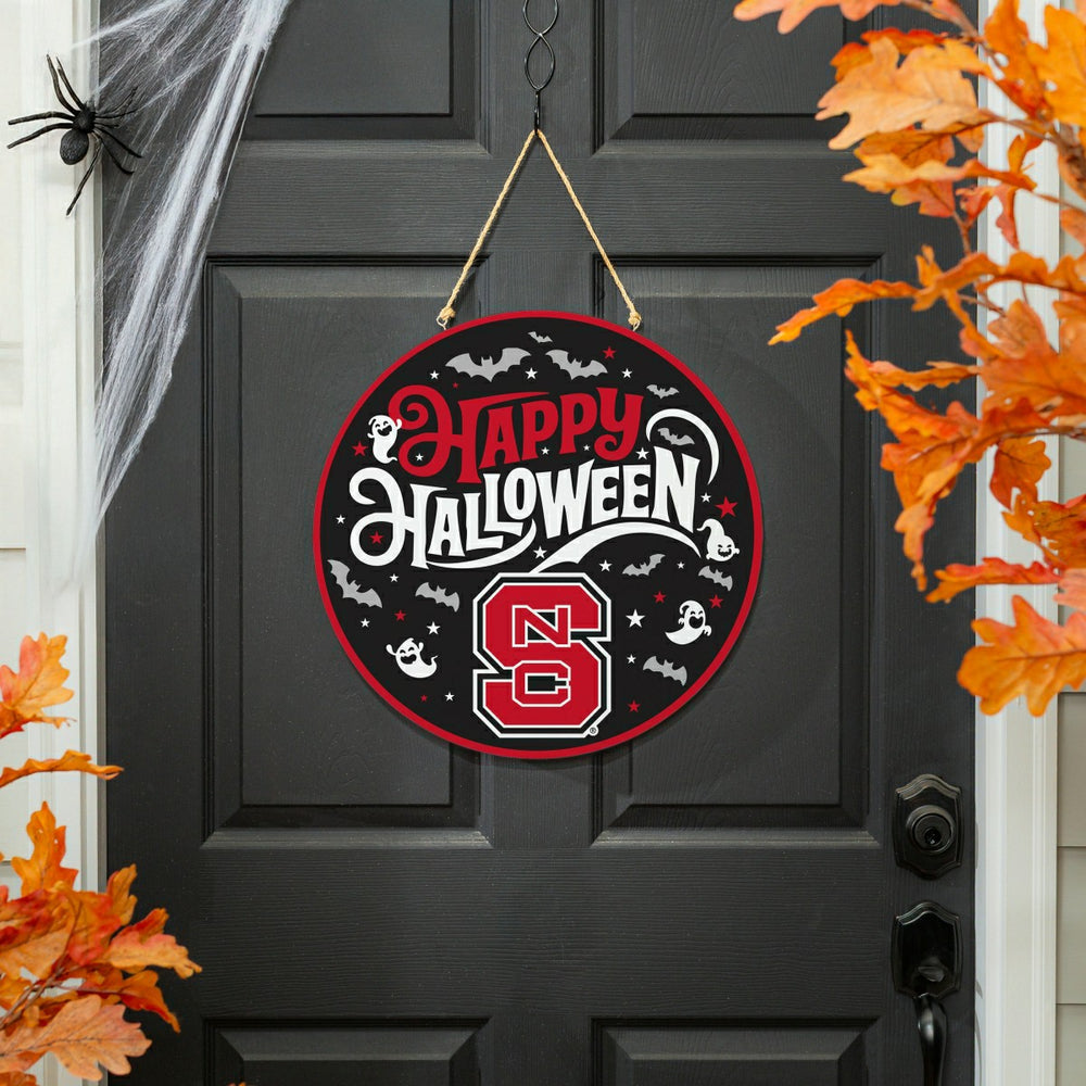 North Carolina State University Halloween Round Door Décor with Hangin, Collegiate, Home
