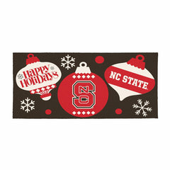 North Carolina State University Holiday Flocked Coir Sassafras Switch , Collegiate