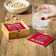 North Carolina State University Coasters and Caddy Set, Collegiate, Home