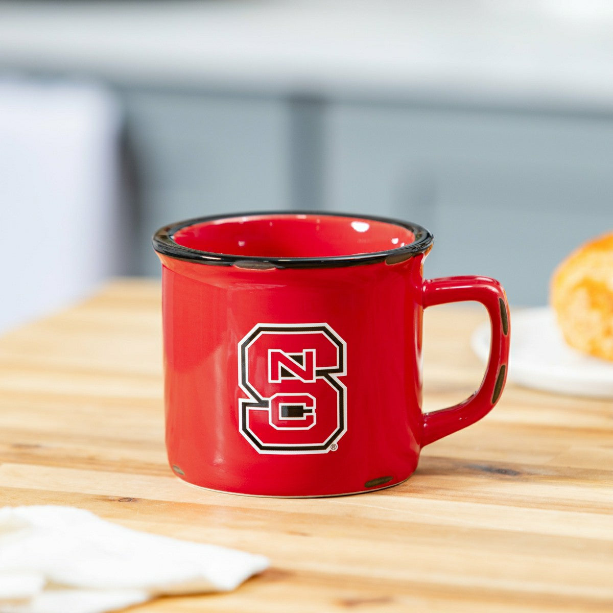 North Carolina State University Ceramic Camp Cup with Enamel Finish, 1, Collegiate, Home
