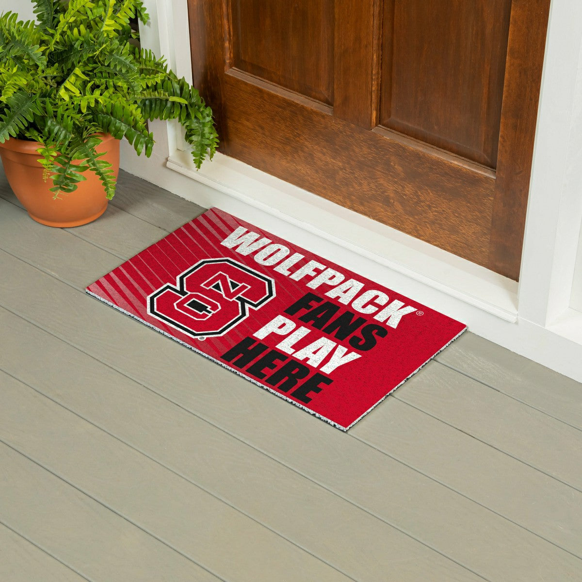 North Carolina State University Fan Mat, 28"x16", Collegiate