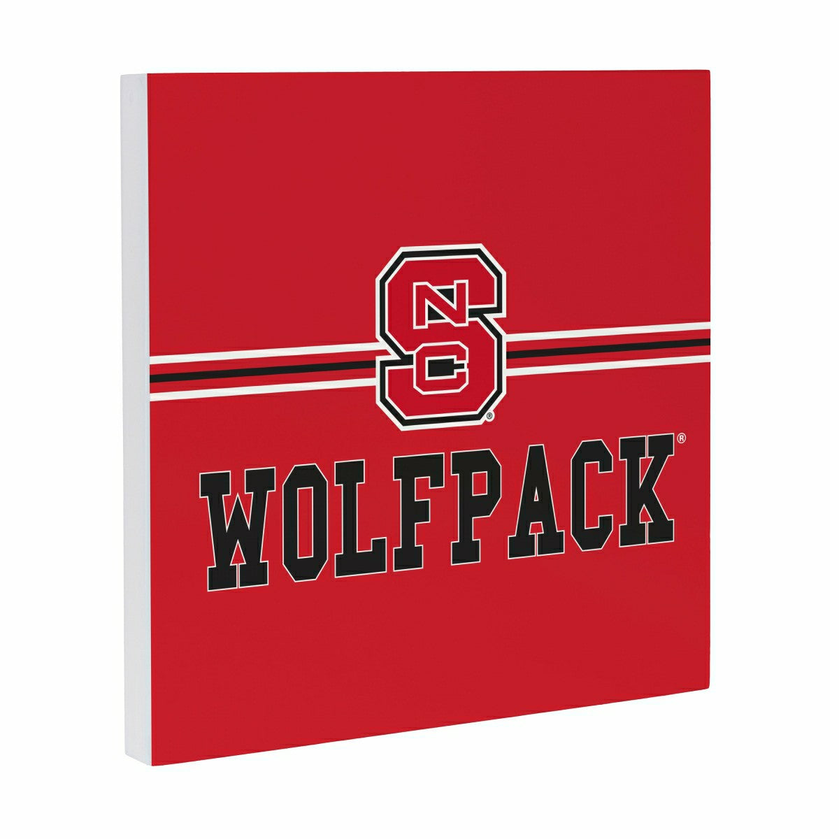 North Carolina State University Wood Wall Sign, 12x12, Collegiate, Home