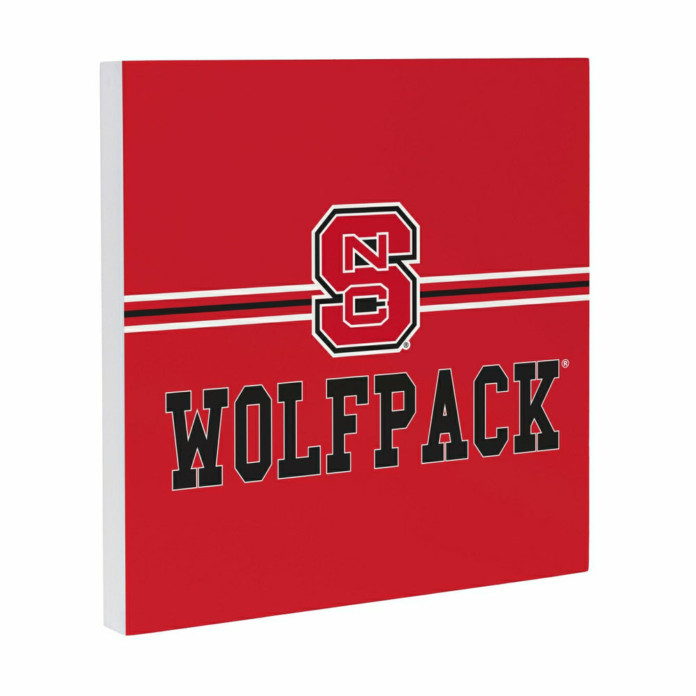 North Carolina State University Wood Wall Sign, 12x12, Collegiate, Home