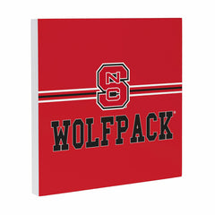 North Carolina State University Wood Wall Sign, 12x12, Collegiate, Home