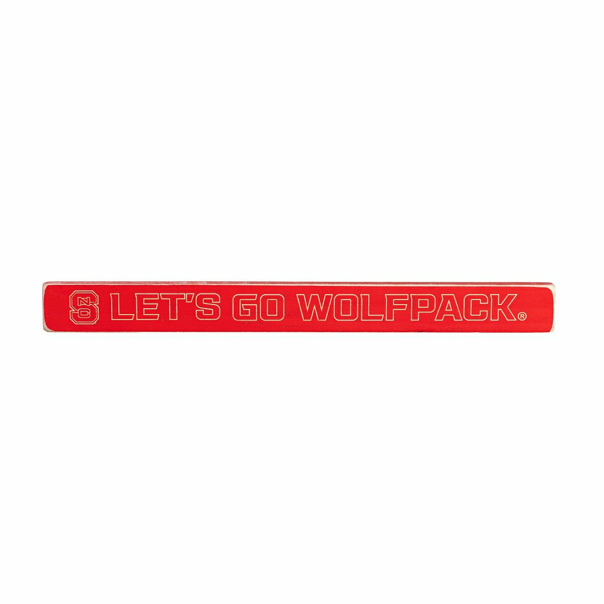 North Carolina State University Engraved Wood Sign, 1.5" x 18", Collegiate, Home
