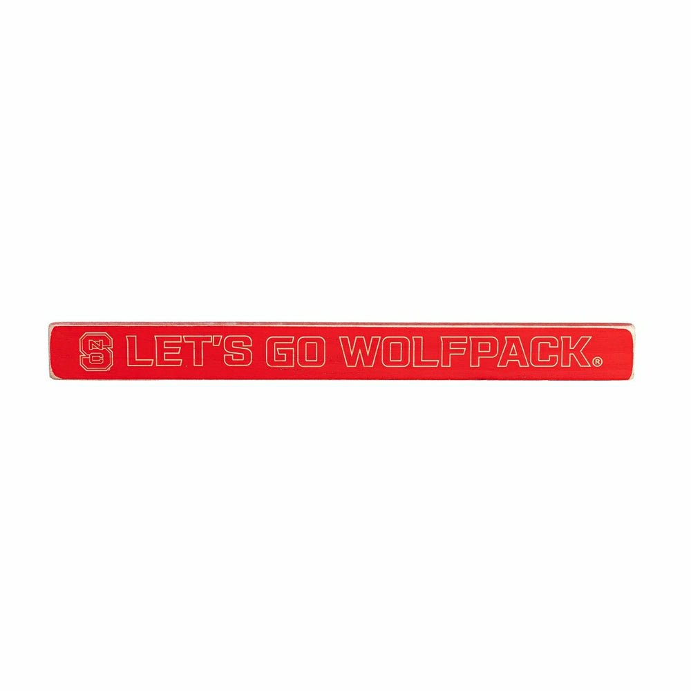 North Carolina State University Engraved Wood Sign, 1.5" x 18", Collegiate, Home