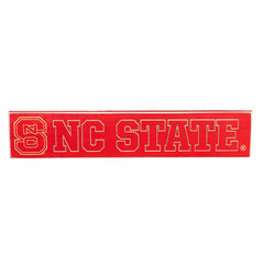 North Carolina State University Engraved Wood Sign, 3.5" x 18", Collegiate, Home