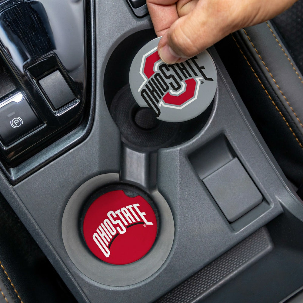 Ohio State University Car Coaster Set, 2pc, Collegiate