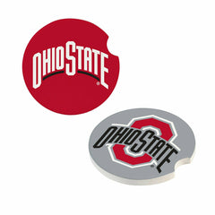 Ohio State University Car Coaster Set, 2pc, Collegiate