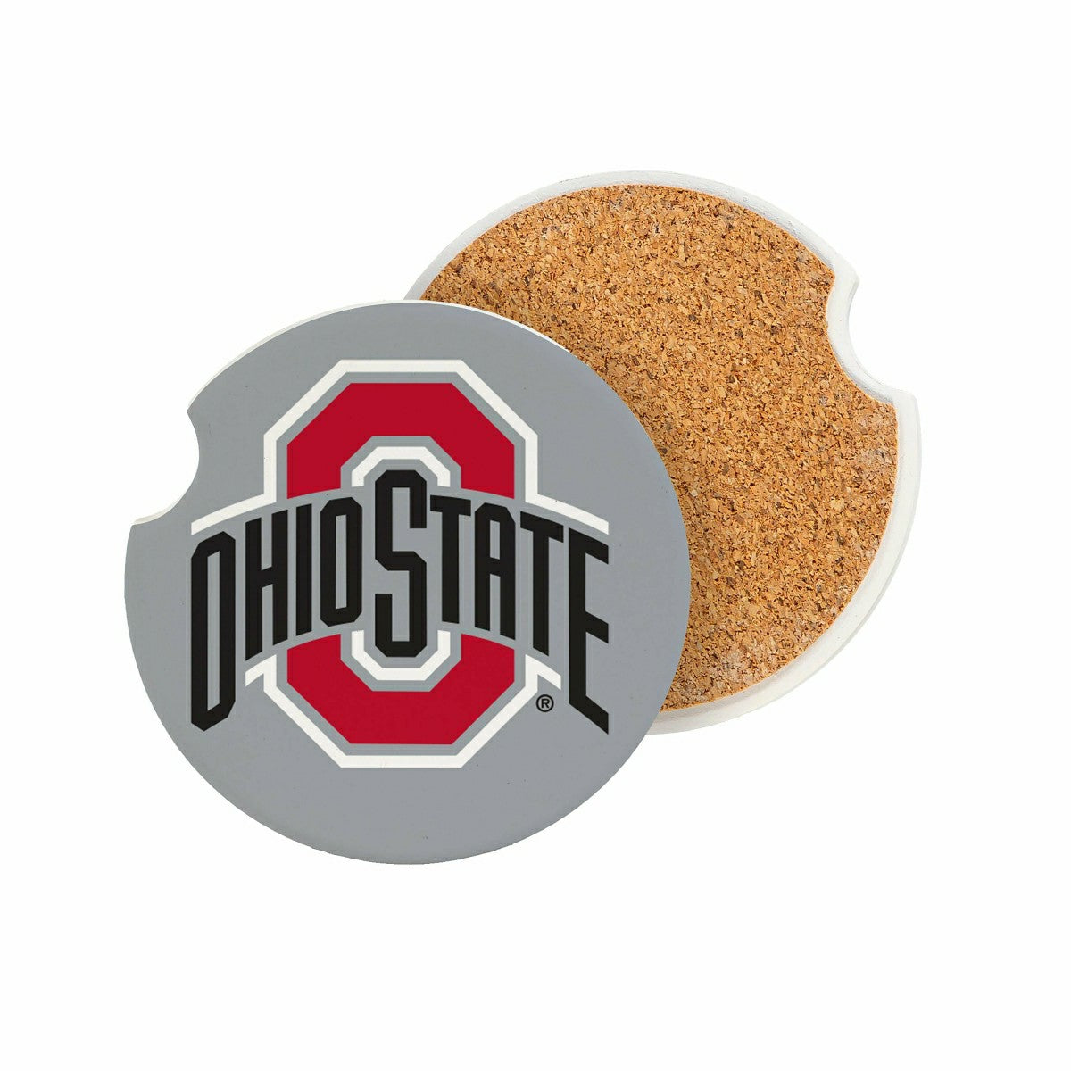 Ohio State University Car Coaster Set, 2pc, Collegiate