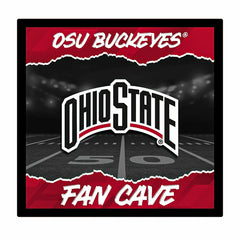Ohio State University 23"H x 23"L LED Wall Decor, Edgelite, Square, Collegiate, Home