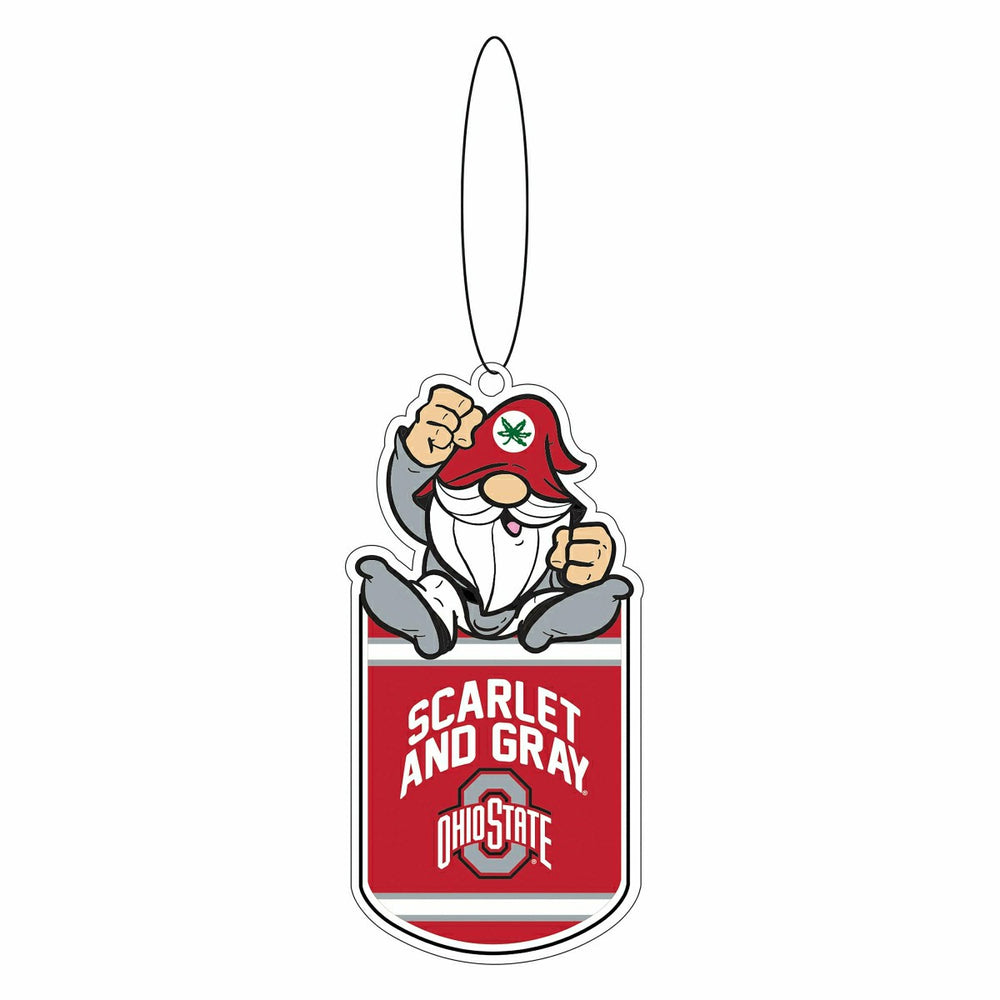 Ohio State University Gift Tag Ornament, Gnome Fan, Collegiate, Home