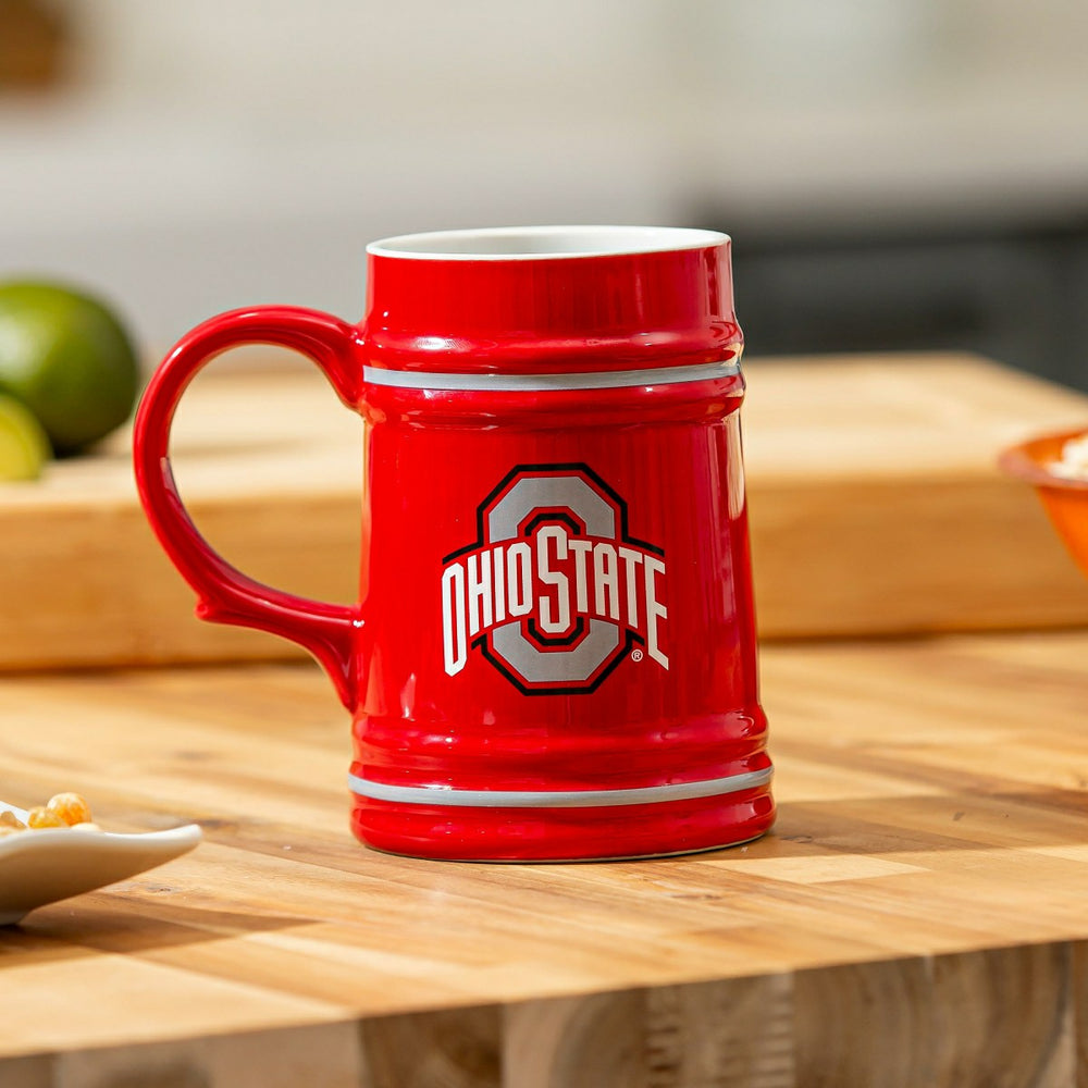 Ohio State University Ceramic Stein Cup, 24oz, Collegiate, Home