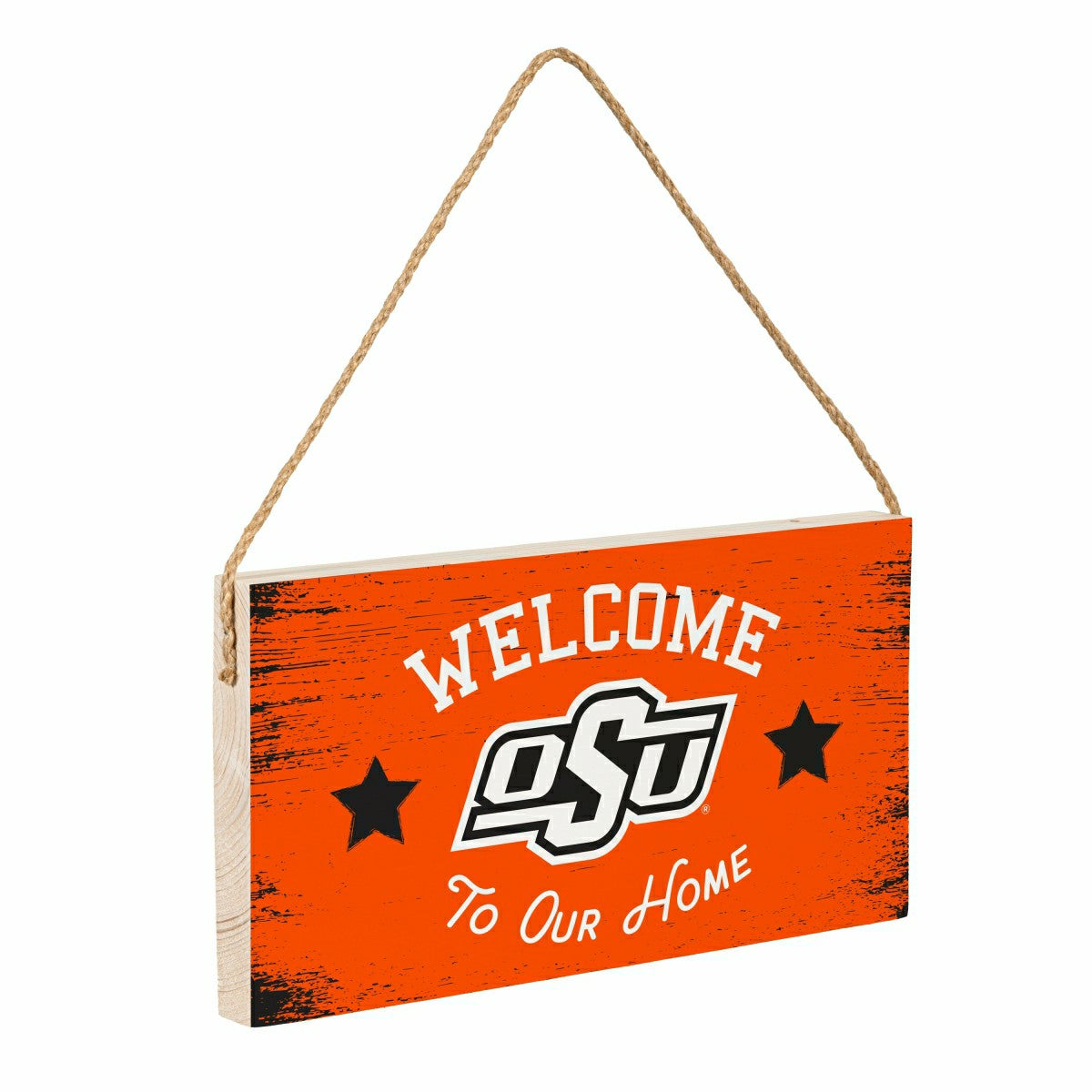 Oklahoma State University Wood Wall Sign, 6x11, Collegiate, Home