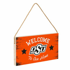 Oklahoma State University Wood Wall Sign, 6x11, Collegiate, Home